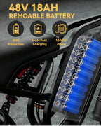 PASLDA SU8 Ebike Portable Fast-Charging Battery - High-Capacity, Lightweight Mobile Power Pack for Extended Rides