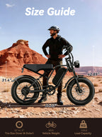 PASLDA 1500W Peak Power All-Terrain Electric Bike with 48V 15.6AH Removable Battery, 7-Speed Shifting, Fat Tire Off-Road Electric Moped, LCD Smart Display, Fast Charging, and BMS Battery Protection.