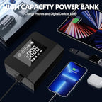 PASLDA FallFreshness 2025 Car Jump Starter & Air Pump 4000A 150PSI Power Bank LED Light Smart Cordless Inflator with LCD Display for Autos & Vehicles